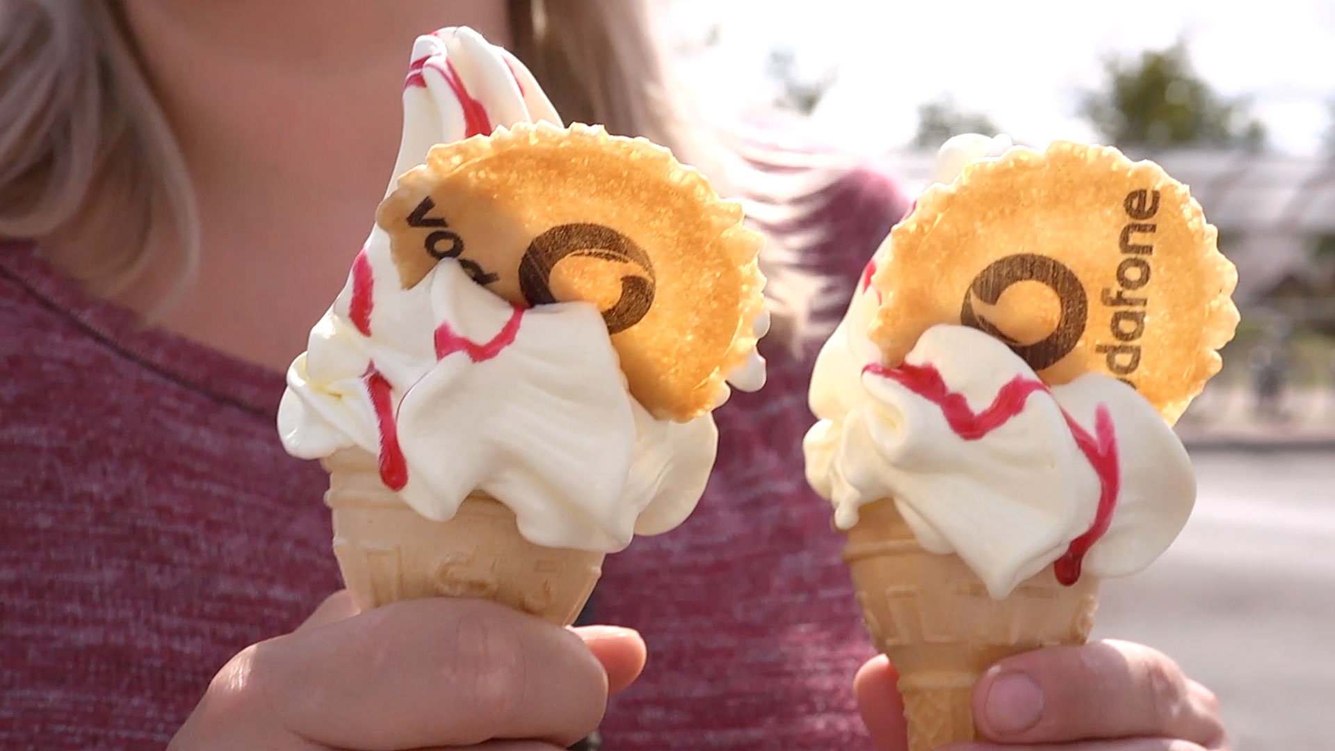 Vodafone vodaFUN fair ice cream cones