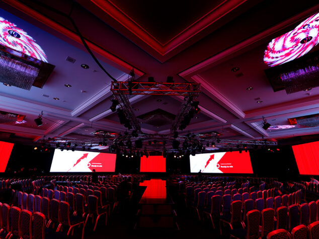 Vodafone conference stage design