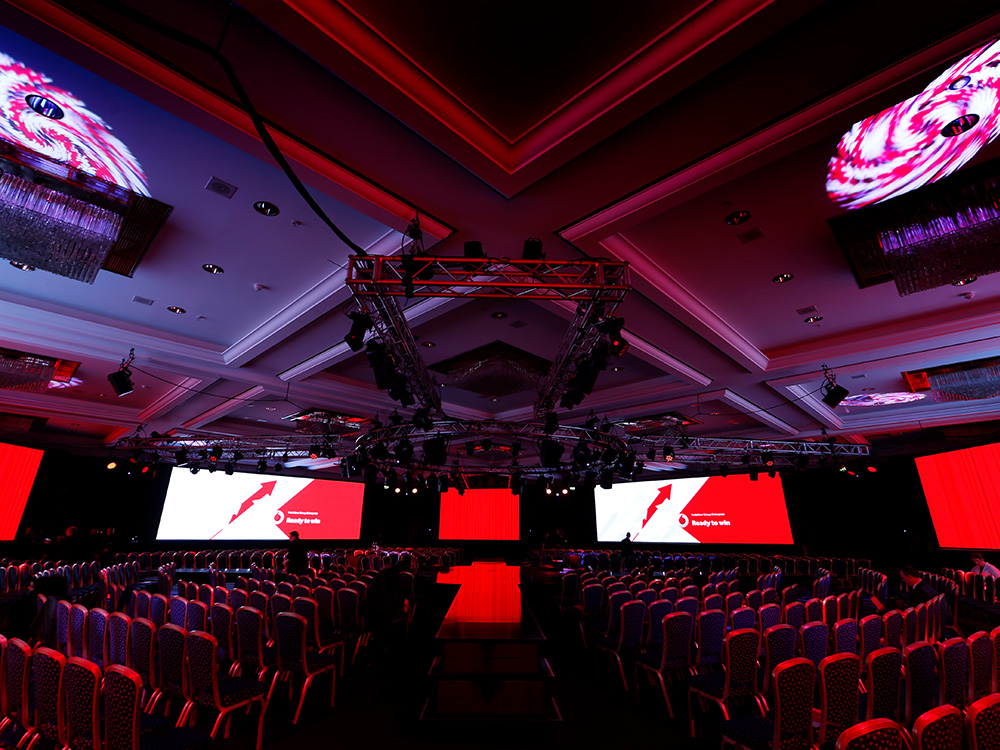 Vodafone conference stage design